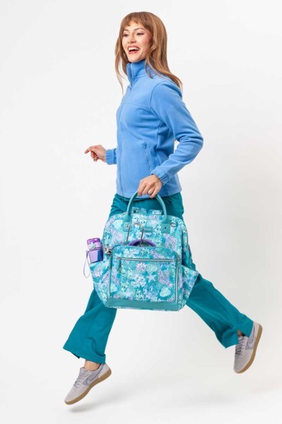 Dámská fleecová mikina Malfini lazurová-6