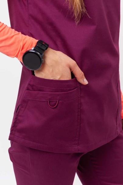 Dámská lékařská halena Uniforms World Alyssa burgundová-5