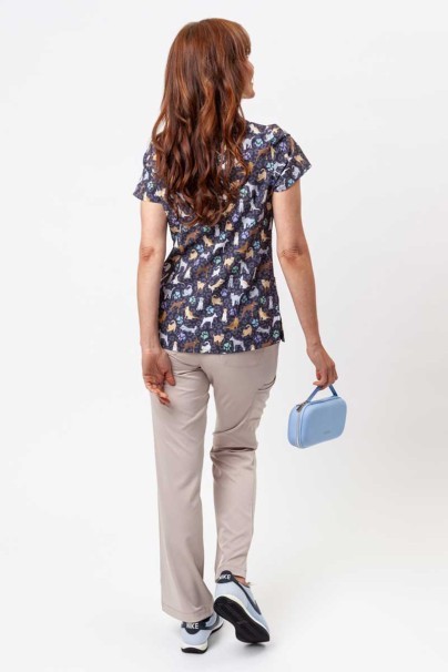 Dámská lékařská halena Maevn Prints Wild Pets-6