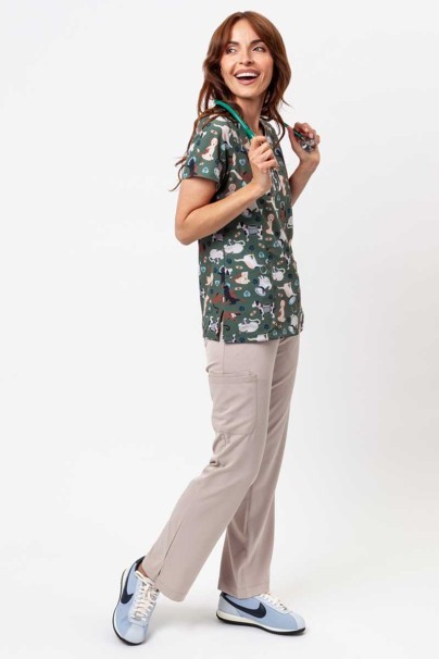 Dámská lékařská halena Maevn Prints Cuddly Checkup-7