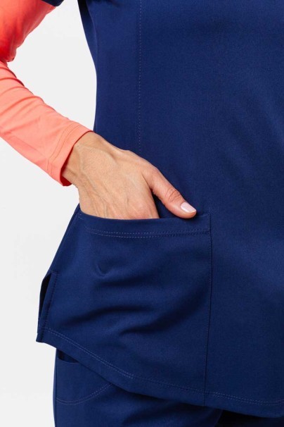 Dámská lékařská halena Healing Hands Monica V-neck námořnická modř-5