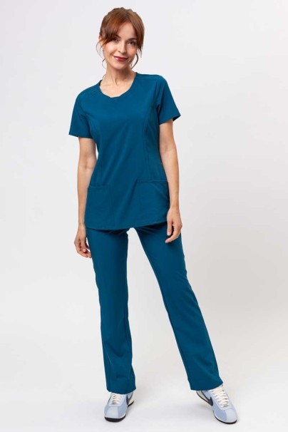 Dámské lékařské kalhoty Cherokee Infinity Slim Pull-on karaibsky modré-2
