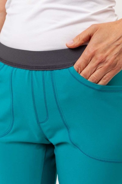 Dámské lékařské kalhoty Cherokee Infinity Slim Pull-on mořsky modré-3