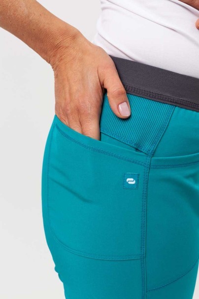 Dámské lékařské kalhoty Cherokee Infinity Slim Pull-on mořsky modré-4