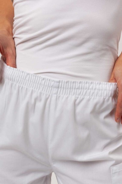 Dámské lékařské kalhoty Cherokee Originals Natural Rise bílé-2