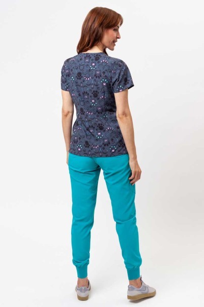 Dámská lékařská halena Maevn Prints Regal Paws-6