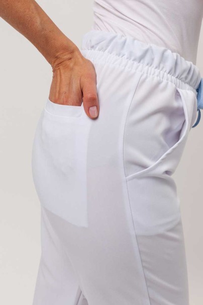 Dámské lékařské kalhoty Sunrise Uniforms Premium Pride bílé-4