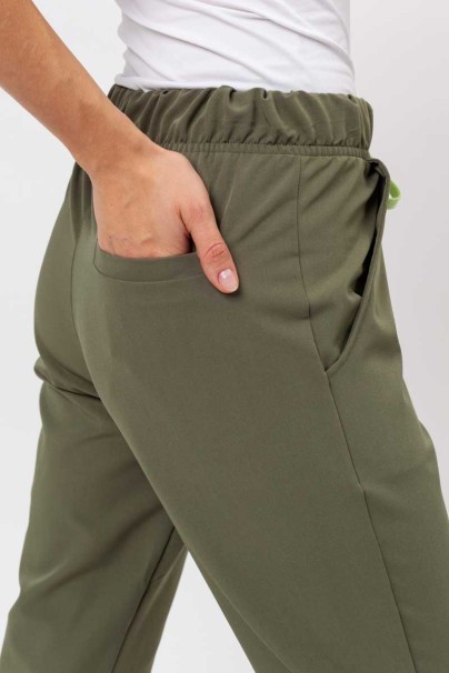 Dámské lékařské kalhoty Sunrise Uniforms Premium Pride olivkové-4