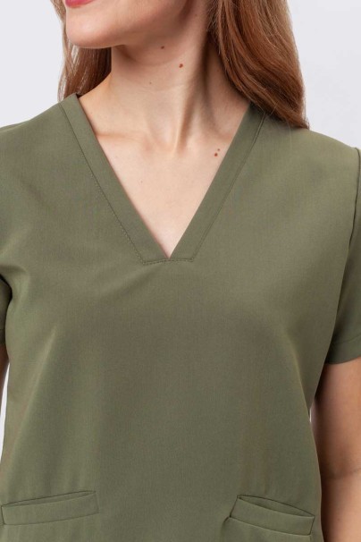 Dámská lékařská halena Sunrise Uniforms Premium Aura olivková-6