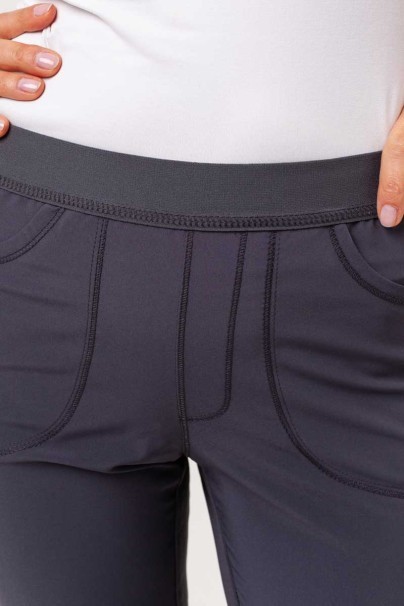 Dámské lékařské kalhoty Cherokee Infinity Slim Pull-on šedé-5