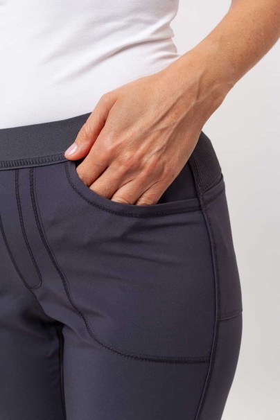 Dámské lékařské kalhoty Cherokee Infinity Slim Pull-on šedé-4