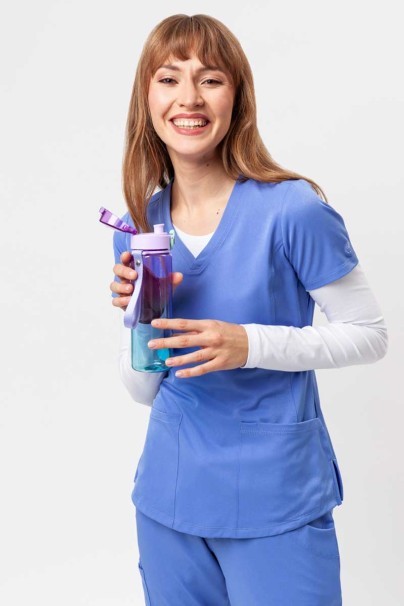 Dámská lékařská halena Healing Hands Monica V-neck klasicky modrá-2