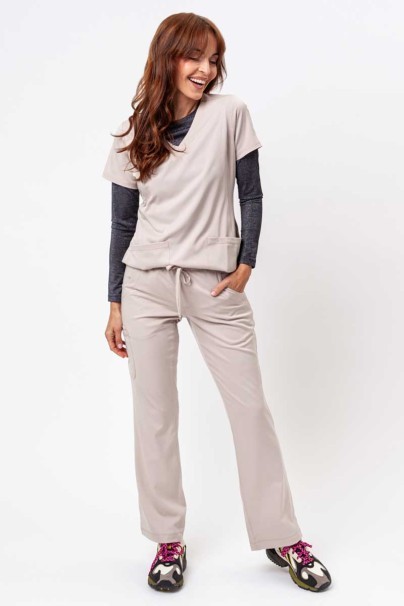 Dámské lékařské kalhoty Healing Hands Rebecca Flare bežové-2