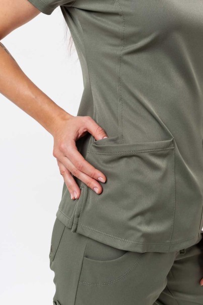 Dámská lékařská halena Healing Hands Monica V-neck olivková-5