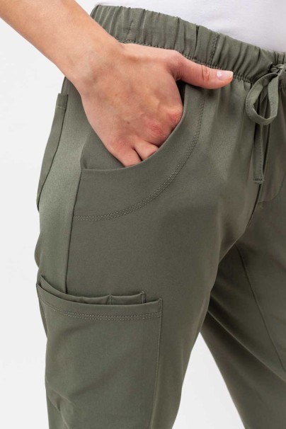 Dámské lékařské kalhoty Healing Hands Rebecca Flare olivkové-4