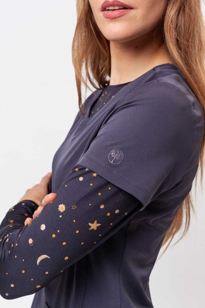 Dámská lékařská halena Healing Hands Monica V-neck šedá-3