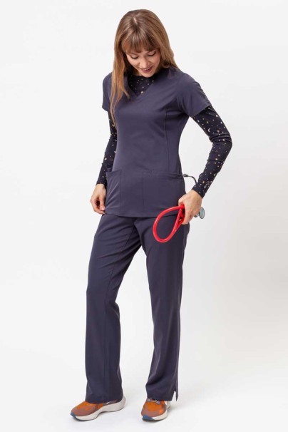 Dámská lékařská halena Healing Hands Monica V-neck šedá-5