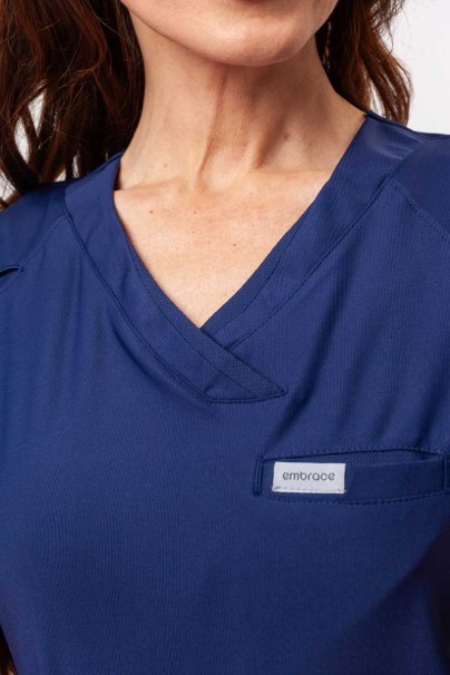Dámská lékařská halena Maevn Embrace Luna námořnická modř-3