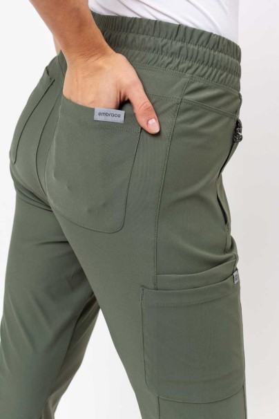 Lékařská dámská souprava Maevn Embrace (halena Luna, kalhoty Nora) olivková-13