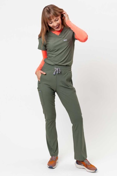 Lékařská dámská souprava Maevn Embrace (halena Luna, kalhoty Nora) olivková-16