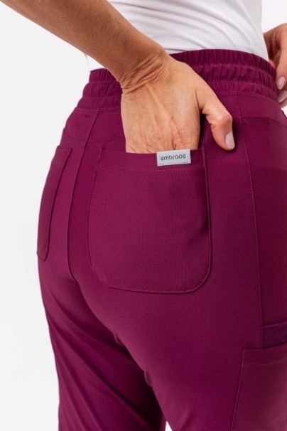 Lékařská dámská souprava Maevn Embrace (halena Luna, kalhoty Nora) třešňová-12