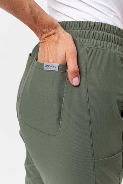 Dámské lékařské kalhoty Maevn Embrace Mia olivkové-6