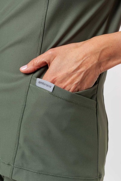 Dámská lékařská halena Maevn Embrace Zoe olivková-4