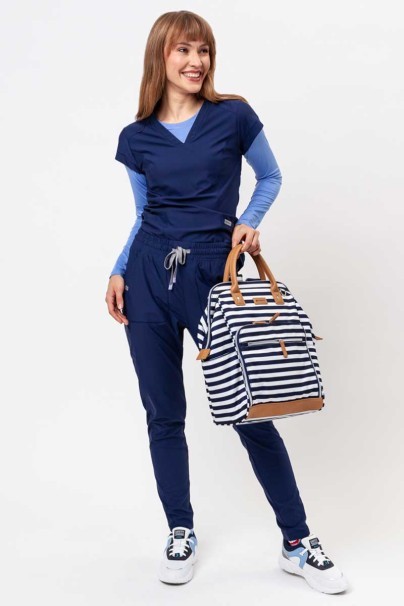 Dámská lékařská halena Maevn Embrace Zoe námořnická modř-8