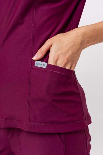 Dámská lékařská souprava Maevn Embrace (halena Zoe, kalhoty Mia) třešňová-6