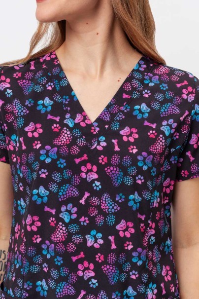 Dámská lékařská halena Maevn Prints Ombre Paws-3