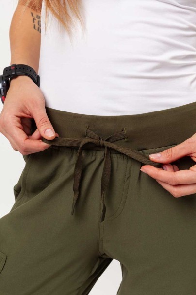 Dámské lékařské kalhoty Uniforms World 309TS™ Valiant olivkové-3