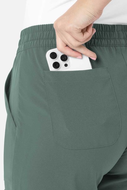 Lékařská dámská souprava Maevn Momentum (halena Double V–neck, kalhoty 6-pocket) pastelově zelaná-7