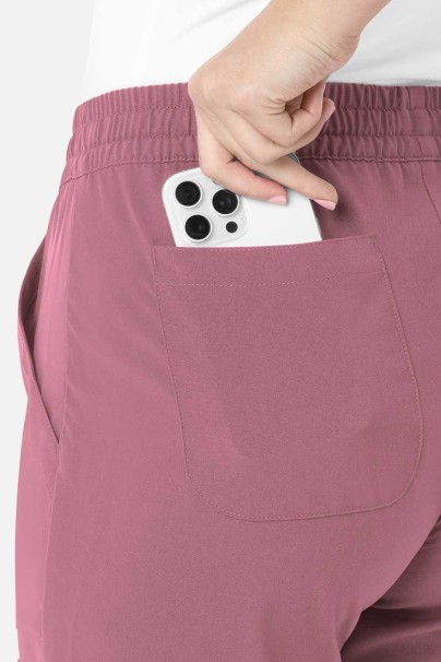 Lékařská dámská souprava Maevn Momentum (halena Double V–neck, kalhoty 6-pocket) pastelově růžová-8