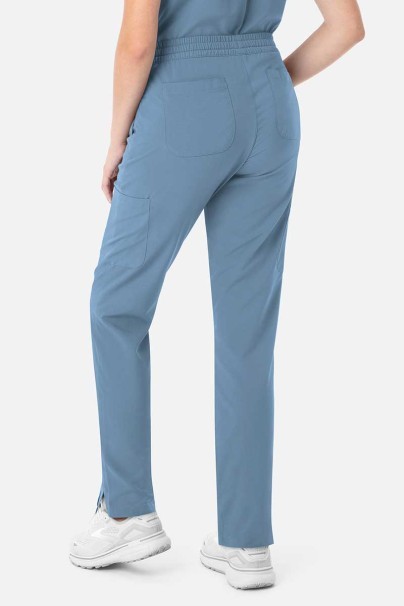 Lékařská dámská souprava Maevn Momentum (halena Double V–neck, kalhoty 6-pocket) pastelově modrá-6