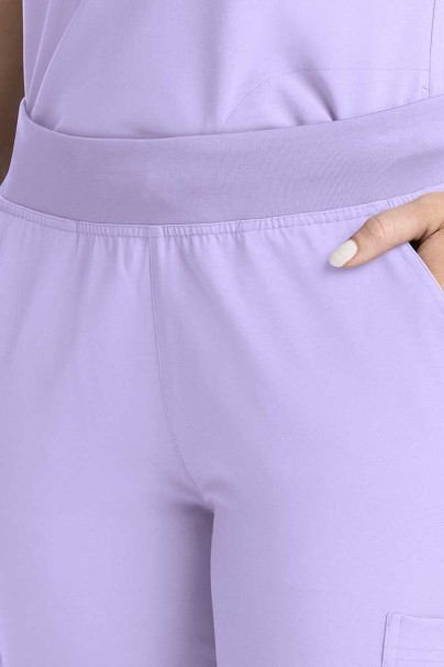 Dámská lékařská souprava Maevn Momentum (halenka Dolman, kalhoty Flare Leg) levandulová-13