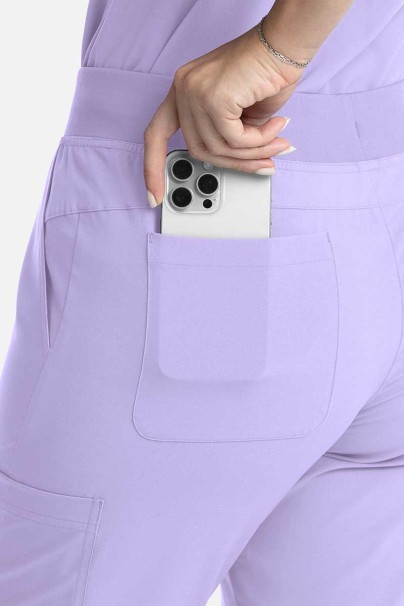 Dámská lékařská souprava Maevn Momentum (halenka Dolman, kalhoty Flare Leg) levandulová-12