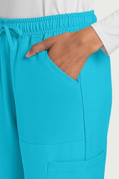Dámská lékařská souprava Cherokee Ultra (halena V-neck, Cargo kalhoty) tyrkysová-7