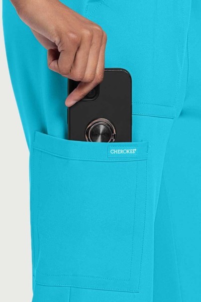 Dámská lékařská souprava Cherokee Ultra (halena V-neck, Cargo kalhoty) tyrkysová-8