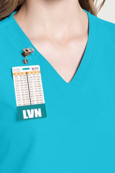 Dámská lékařská souprava Cherokee Ultra (halena V-neck, Cargo kalhoty) tyrkysová-3