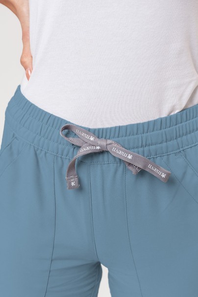 Lékařská dámská souprava Maevn Momentum (halena Double V–neck, kalhoty 6-pocket) pastelově modrá-12