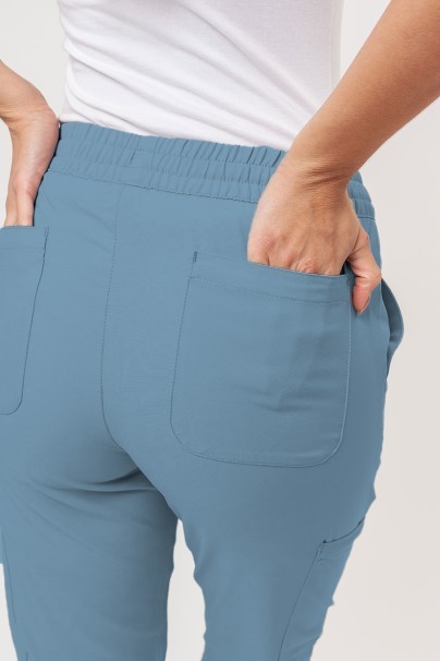 Lékařská dámská souprava Maevn Momentum (halena Double V–neck, kalhoty 6-pocket) pastelově modrá-11