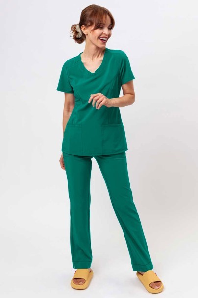 Dámské lékařské kalhoty Cherokee Infinity Slim Pull-on zelené-2
