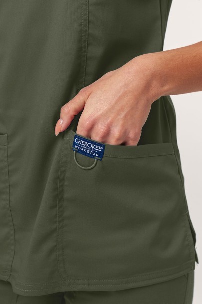 Dámská lékařská souprava Cherokee Revolution (halena Mock, kalhoty Straight) olivková-5