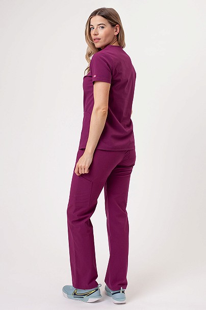 Dámské lékařské kalhoty Dickies Forge Straight Leg třešňové