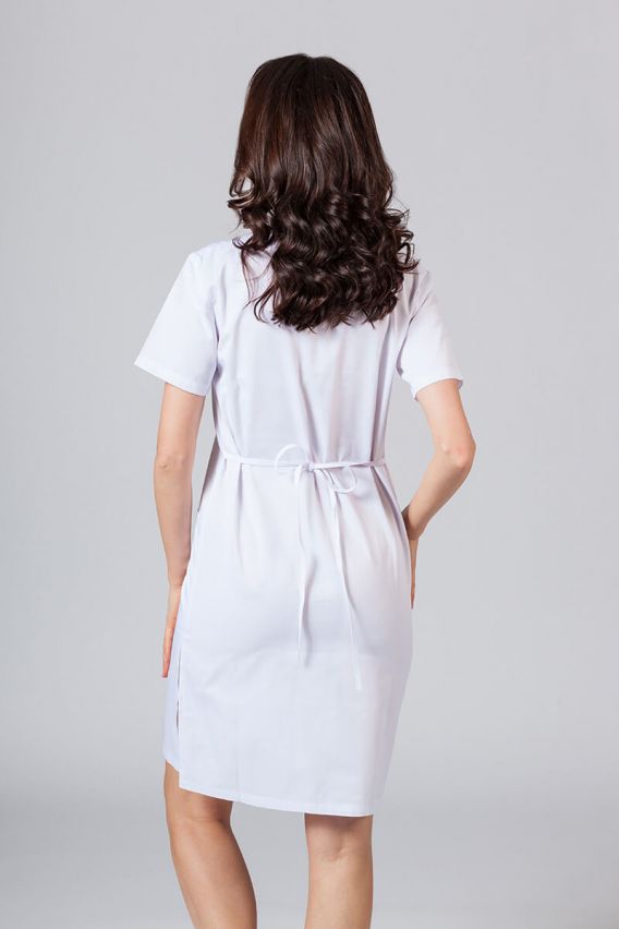 Lékařské jednoduché šaty Sunrise Uniforms bílé-2