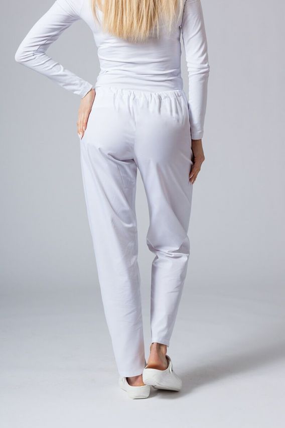Dámské lékařské kalhoty Sunrise Uniforms Basic Regular bílé-2