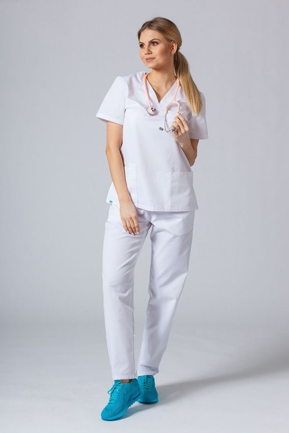 Univerzální lékařské kalhoty Sunrise Uniforms bílé-3