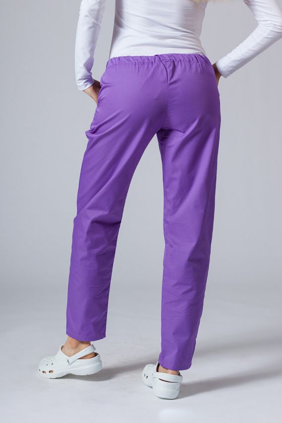Dámské lékařské kalhoty Sunrise Uniforms Basic Regular fialové-2