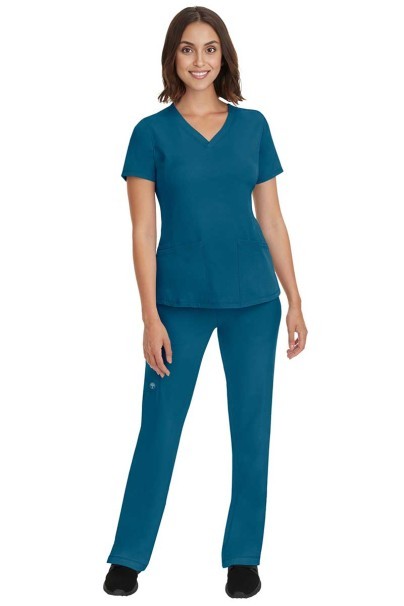 Dámská lékařská halena Healing Hands Monica V-neck karaibsky modrá-2