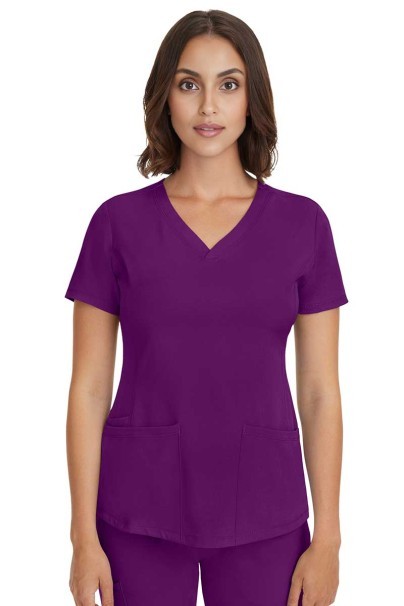 Dámská lékařská halena Healing Hands Monica V-neck lilková-2